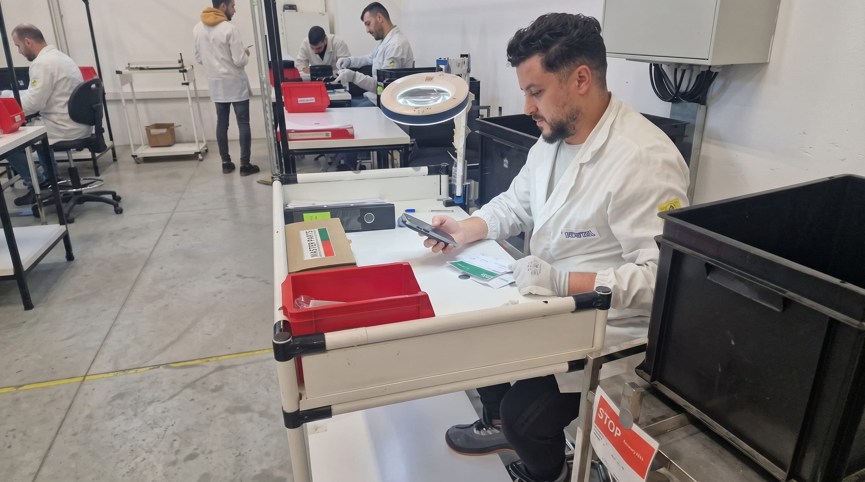 ISS quality inspection in operation